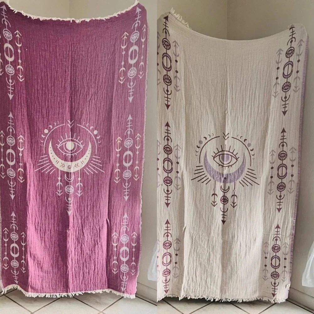 Coolest Ever Blanket Set of 2 Organic Loom Weave Dorm Blankets Set of 2 Purple